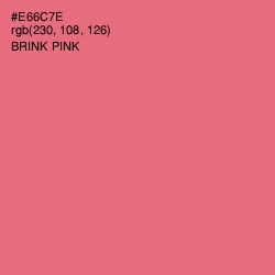 #E66C7E - Brink Pink Color Image